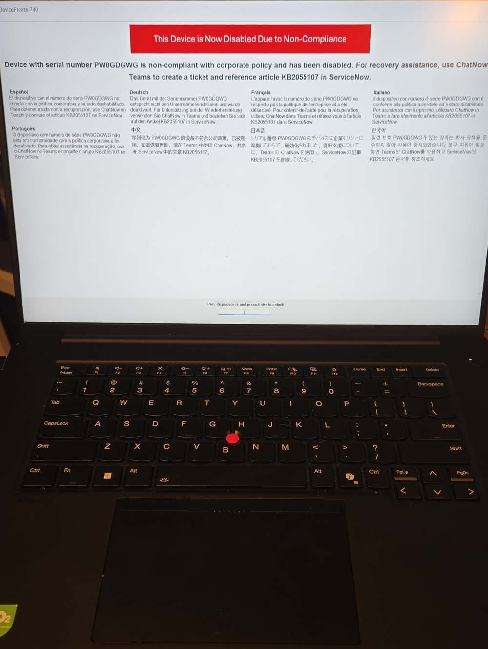 Lenovo Black Laptop with Red TrackPoint and Black Keyboard, Gently Used!
